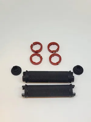 Produktbild von Jumada's - Schwarz/Rote Fahrradgriffe - Fahrrad - Extra Grip - Mountainbike
