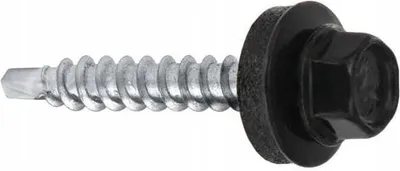 Produktbild von Farmerschraube zur Fassadenmontage, selbstbohrend, 4,8x35 mm, 100 Stück, grau