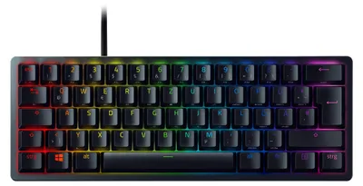 Zdjęcie produktu dla Razer Huntsman Mini, Przewodowa, USB, Opto-mechaniczny przełącznik kluczykowy, QWERTZ, RGB LED, Czarny