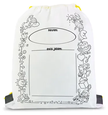 Productafbeelding van Kleurbaar schoenenzakje – met 4 stiften – 33 x 27 cm, AI-gegenereerde afbeelding