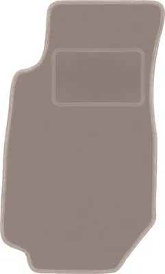Produktbild von Fahrerfußmatte Velours beige passend für Ford Granada (1972-1985, Limousine) – mit Befestigungen – passgenau
