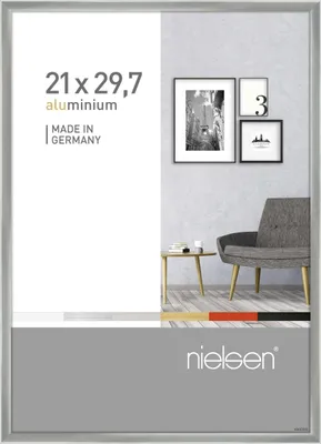 Immagine prodotto di Cornice in alluminio Nielsen Pixel 21x29,7 cm, argento lucido