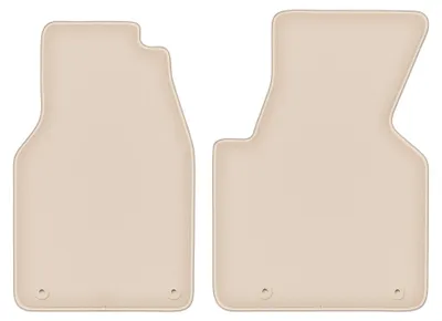 Produktbild von Velours-Fußmatten für Volkswagen Transporter T4 Multivan 1993-2001 (Transporter) – 4-tlg, Beige, passgenau – Wielganizator FORTUNA
