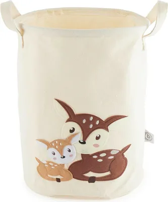 Produktbild von Großer Aufbewahrungskorb für Kinder - Baumwolle und wasserabweisend - Perfekt für das Kinderzimmer - Mädchen Spielzeugkorb