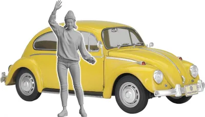 Image de VW Coccinelle Type 1, 1967, avec figurine / 1:24