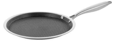 Obrázok produktu pre Nerezová panvica na palacinky s priemerom 26 cm, s nepriľnavým povrchom s voštinovou štruktúrou, vhodná do rúry