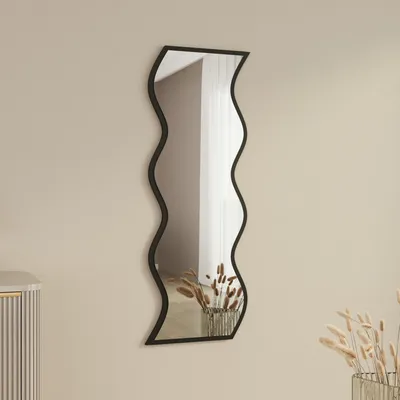 Immagine prodotto di Metonoka - Specchio, 40x120h cm Nero, Forma Rettangolare