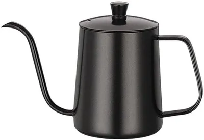 Produktbild von Elektrische Kaffeemaschine mit langem Schlauch, Kaffeekanne, Wassererhitzer mit Hahn, Theekanne aus Edelstahl, tragbarer Wasserflasche für den Herd (20 oz)