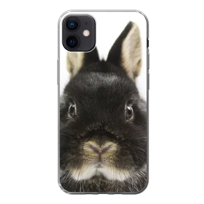 Produktbild von MuchoWow® Handyhülle Schutzhülle Hülle für iPhone 12 mini Kaninchen - Haustiere - Fell Silikon Softcase Handy Hülle - Bild