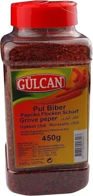 Produktbild von Gülcan Paprikaflocken  Scharf 450g
