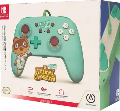 Zdjęcie produktu dla Kontroler PowerA Tom Nook - Nintendo Switch - przewodowy