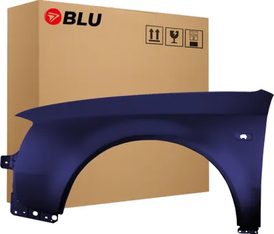 Zdjęcie produktu dla BLU Błotnik pasujący do Audi A6 C5 LZ5L Lewy Niebieski MingBlau | 1997-2001 | Przedni Przód | Lakierowany | Gotowy do montażu  | Stal