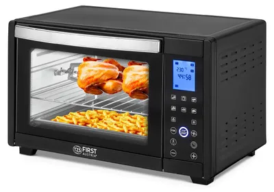 Immagine prodotto di TZS First Austria Mini Forno digitale 30L 1600W Fornetto con regolazione della temperatura fino a 230°C - Con timer di 180 min, 3 altezze di inserimento, teglia e griglia Per cucine piccole e campeggio