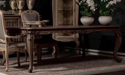 Produktbild von Casa Padrino Luxus Barock Esstisch Braun - Prunkvoller Massivholz Esszimmertisch im Barockstil - Barock Esszimmer Möbel