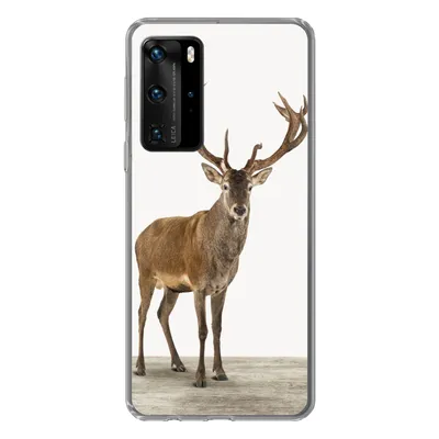 Produktbild von MuchoWow® Handyhülle Schutzhülle Hülle für Huawei P40 Pro Hirsche - Tiere - Geweih - Kinder - Mädchen - Jungen Silikon Softcase Handy Hülle - Schutz