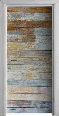 Produktbild von Tür Selbstklebende 90x210 cm Türfolie Türtapete Klebefolie - Dunkle Holz