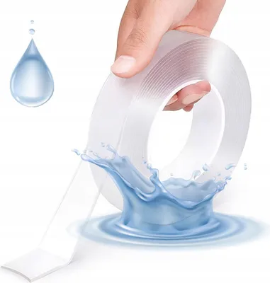Produktbild von Rosfix Nano Klebeband – Doppelseitiges Klebeband, 5m x 30mm | Wiederverwendbar, wasserdicht, transparent | Ideal für Dekoration, Reparaturen