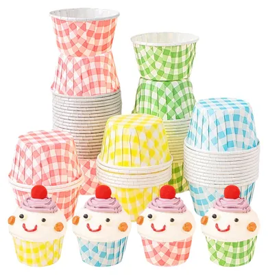 Muffinförmchen aus Papier, 200 Stück, 4 Farben