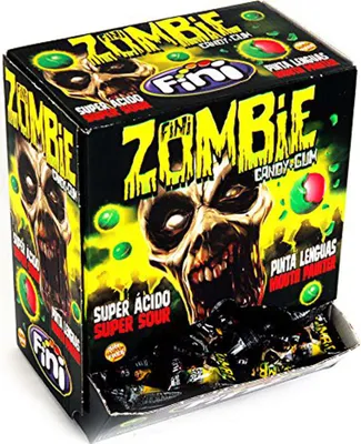 Immagine prodotto di Bubble Gum Boom Zombie gomma da masticare dura caramelle 200 pezzi display