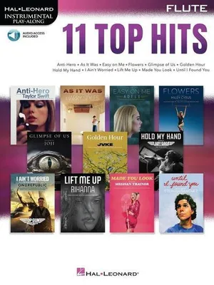 Obrázek produktu pro 11 Top Hits for Flute Instrumental Play-Along Songbook - Book with Online Audio