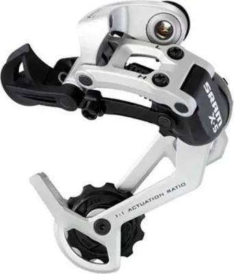Produktbild von SRAM Schaltwerk X-5 Long Cage Silber 9-F.