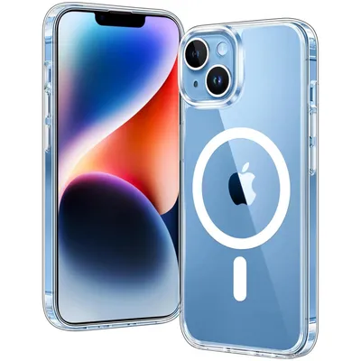 Produktbild von Hülle für Apple iPhone 13 Clear Case MagSafe kompatibel Transparent Silikon Schutzhülle Bumper