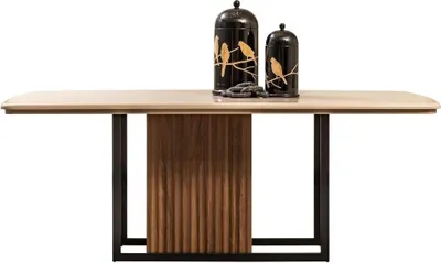 Produktbild von Esstisch Tisch Esszimmertisch Holz Braun Modern Esszimmer Holztisch