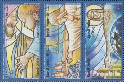 Produktbild von Briefmarken Brasilien 2000 Mi 3115-3120 Sechserblock (kompl.Ausg.) postfrisch Weihnachten