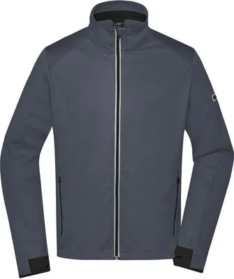Produktbild von James+Nicholson JN1126 | Men`s Sports Softshell Jacket - Farbe: Titan/Black - Größe: XXL