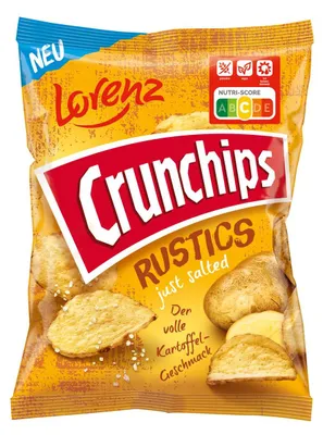 Immagine prodotto di Lorenz Crunchips Rustics appena salato (110g Beutel)