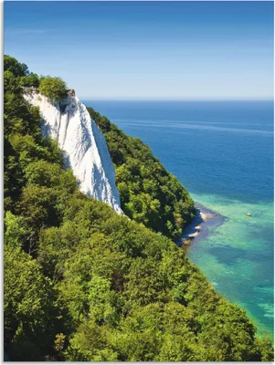 Produktbild von ARTland Wandbild Alu für Innen & Outdoor Kreidefelsen Insel Rügen I Größe: 45x60 cm