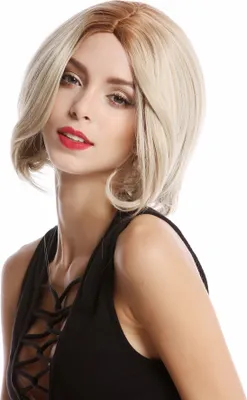 Produktbild von WIG ME UP Perücke kurz Longbob Mittelscheitel Blond Mix YZF-4360-24B/613B