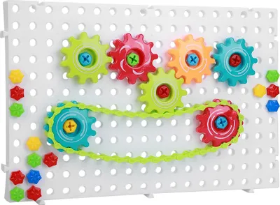 Immagine prodotto di 133 pezzi: puzzle educativo fai da te con catena di trasmissione per bambini