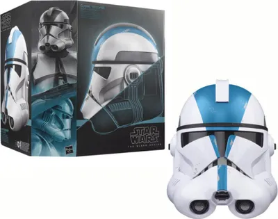 Zdjęcie produktu dla Star Wars The Black Series Clone Trooper (501st Legion) Electronic Helmet, Gwiezdne Wojny, 14 lat(a), Brzmienie, AAA
