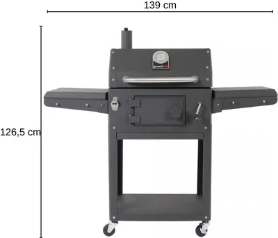 Produktbild von Grandhall Holzkohlegrill Grill Gartenkamin Außenkamin Kohlegrill : Ohne Abdeckhaube