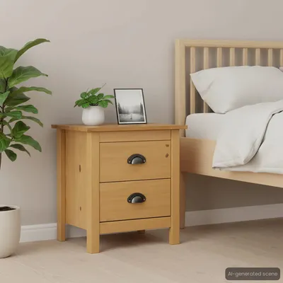 Obrázok produktu pre Maison Exclusive - Nočný stolík Hill 46x35x49,5 cm Masívne drevo borovica