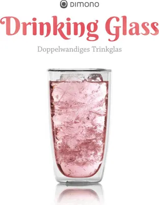 Produktbild von Doppelwandiges Trinkglas 450ml - 4 Stück