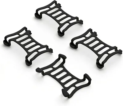 Productafbeelding van Rubberen klemmen voor halsband - set van 4 - geschikt voor Tractive DOG 6 GPS-tracker - zwart