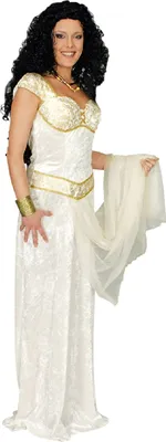 Produktbild von K31250527-44-46-A weiß Damen Römerin Griechen Kleid Gr.44-46