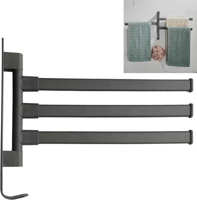 Produktbild von Famanu Handtuchhalter 180° drehbar - Edelstahl