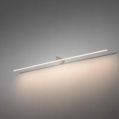 Imagen del producto de Aplique de pared LED moderno, modelo Spin, color blanco, 120 cm
