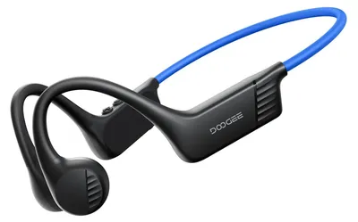 Produktbild von Knochenleitungs-Kopfhörer, 10 Stunden Akkulaufzeit, wasserdichtes Design, Schwarz-BLAU
