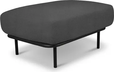 Produktbild von Outdoor Fußhocker Zuzu Gartenlounge Hocker Lounge 85x64 Dunkelgrau