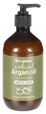 Produktbild von Flamingo Shampoo Natur für ein weißes Fell 500 ml