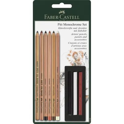 Produktbild von Faber-Castell 112998, Schwarz, Braun, Weiß, 9 Stück(e)