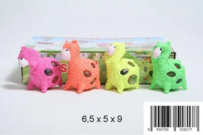 Produktbild von Alpaka Lama Squishy Anti-Stress Spielzeug Knautschfigur zum Drücken für Kinder