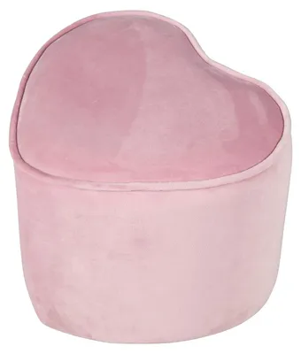 Immagine prodotto di Pouf a forma di cuore per bambini - color malva