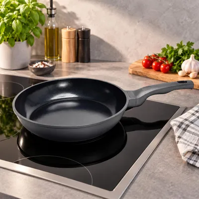 Produktbild von Alpina Alugusspfanne Pfanne Bratpfanne 28 cm – Keramikbeschichtung – PFAS-frei – Induktion