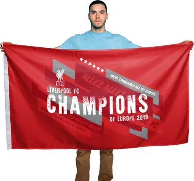 Immagine prodotto di Liverpool FC - Bandiera "Champions Of Europe" SG17348 (Taglia unica) (Rosso)