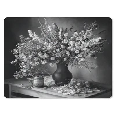 Produktbild von MuchoWow® Mauspad Mousepad Vase - Stilleben - Blumen 23x19 cm - Mousepads - Maus Mat - Pad - Mausunterlage - Schreibtischunterlage - Mauspad